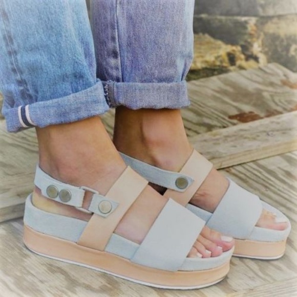 Free People Little Rock Flatform Leather Sandals - Picture 7 of 7